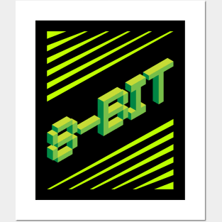 8 Bit Gamer Posters and Art